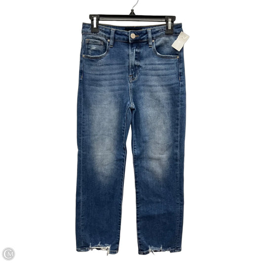 Jeans Straight By Risen In Blue Denim, Size: 6