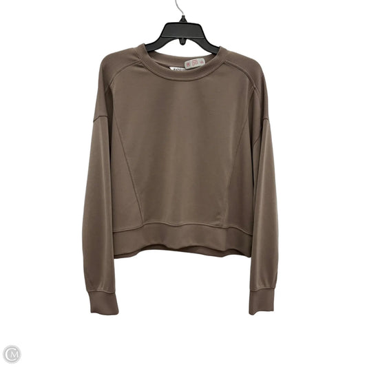 Athletic Top Long Sleeve Crewneck By Athleta In Brown, Size: L
