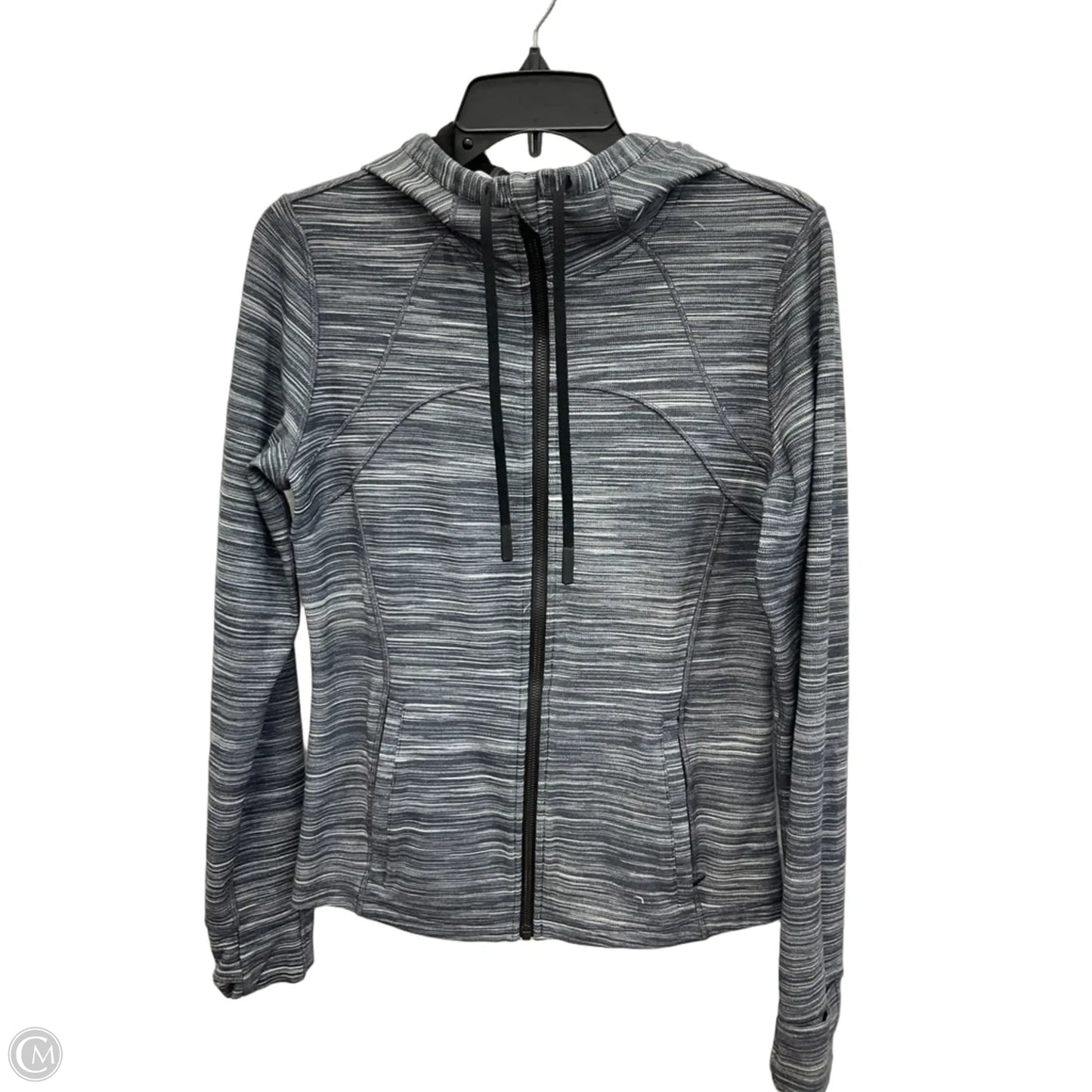 Athletic Jacket By Lululemon In Grey, Size: L