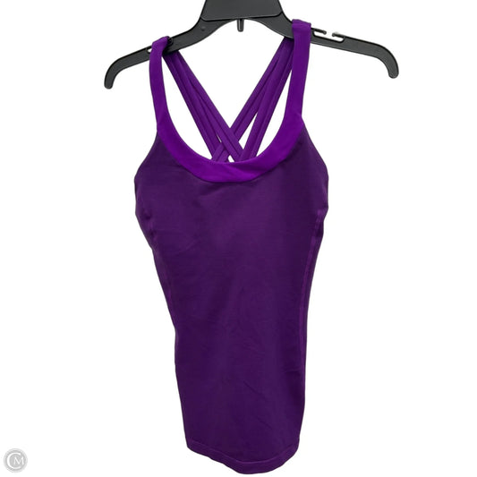 Athletic Tank Top By Lululemon In Purple, Size: L
