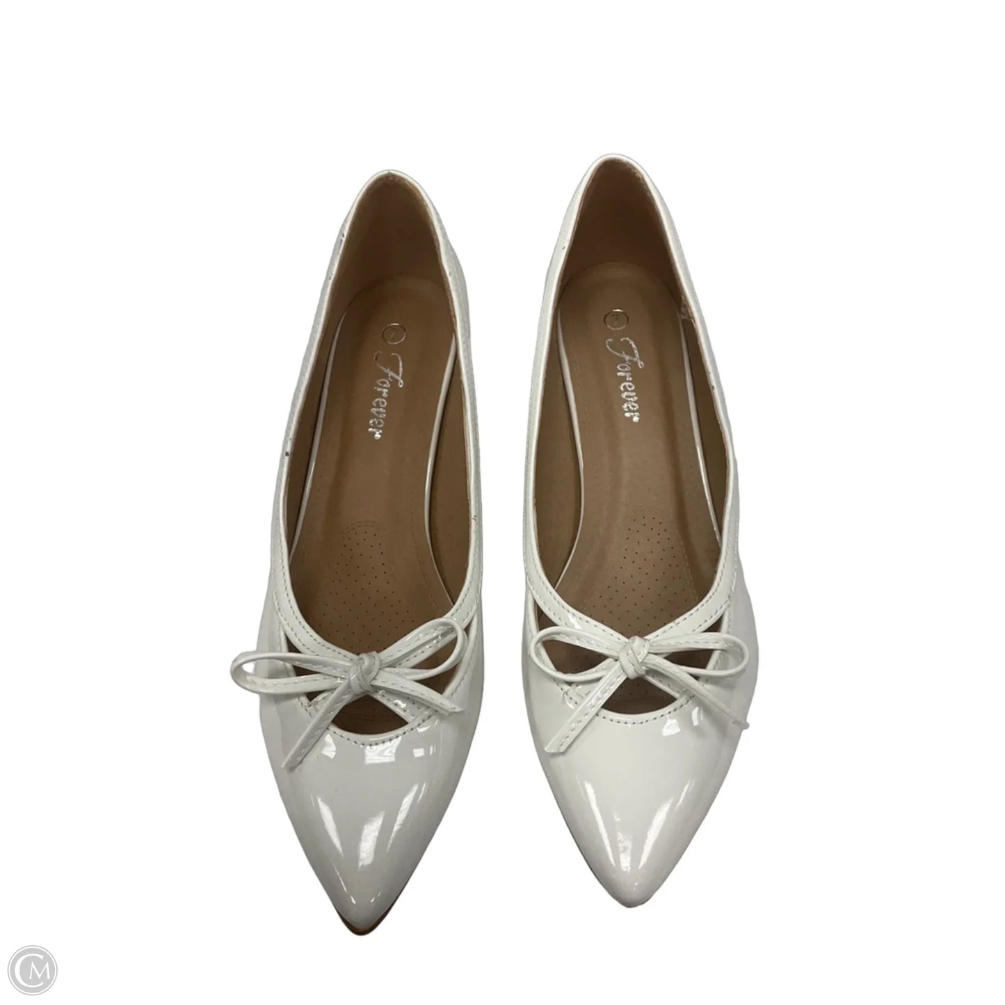 Shoes Heels Kitten By Forever In White, Size: 7