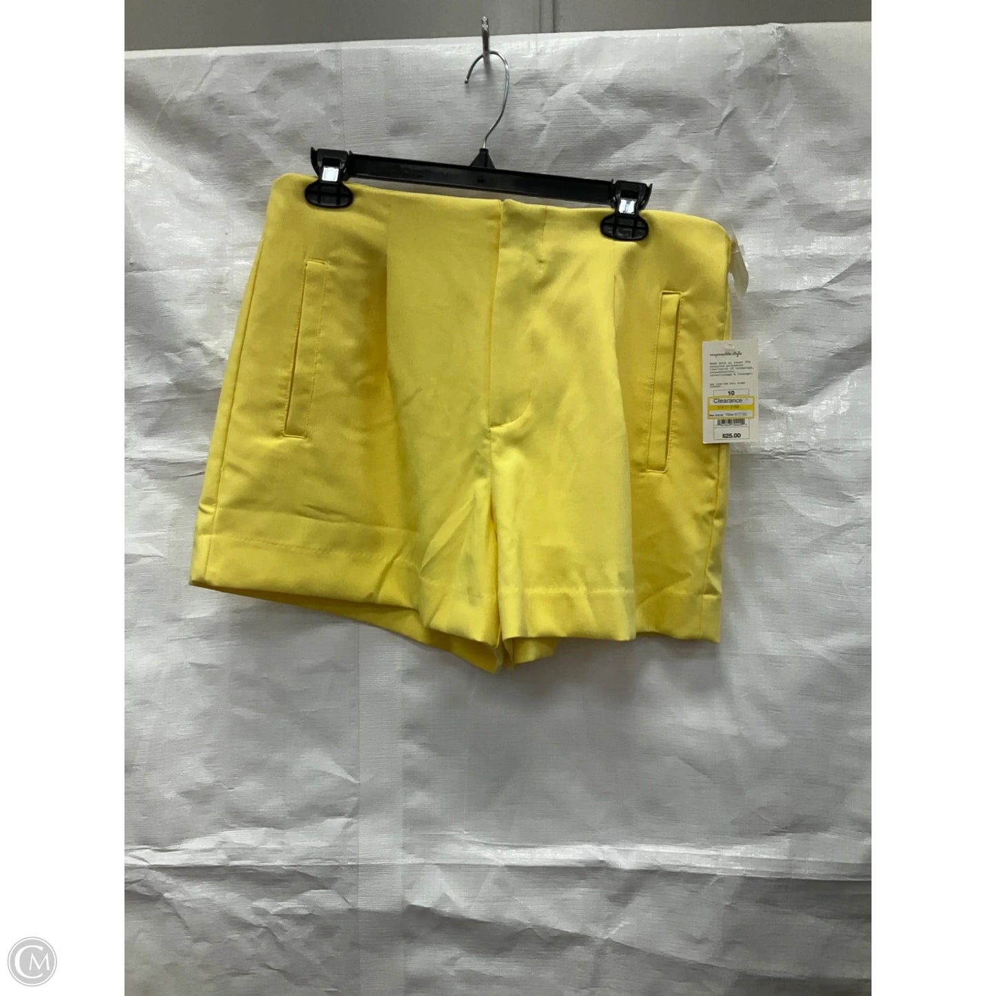 Shorts By A New Day In Yellow, Size: 10