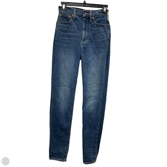 Jeans Straight By Madewell In Blue Denim, Size: 0