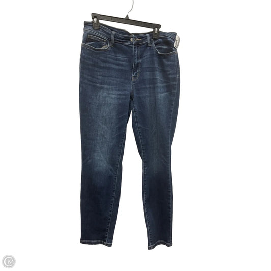 Jeans Straight By Judy Blue In Blue Denim, Size: 12