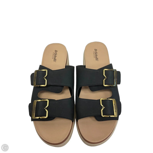 Sandals Heels Platform By Dr Scholls In Black, Size: 8.5