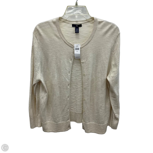 Cardigan By Gap In Cream, Size: Xl