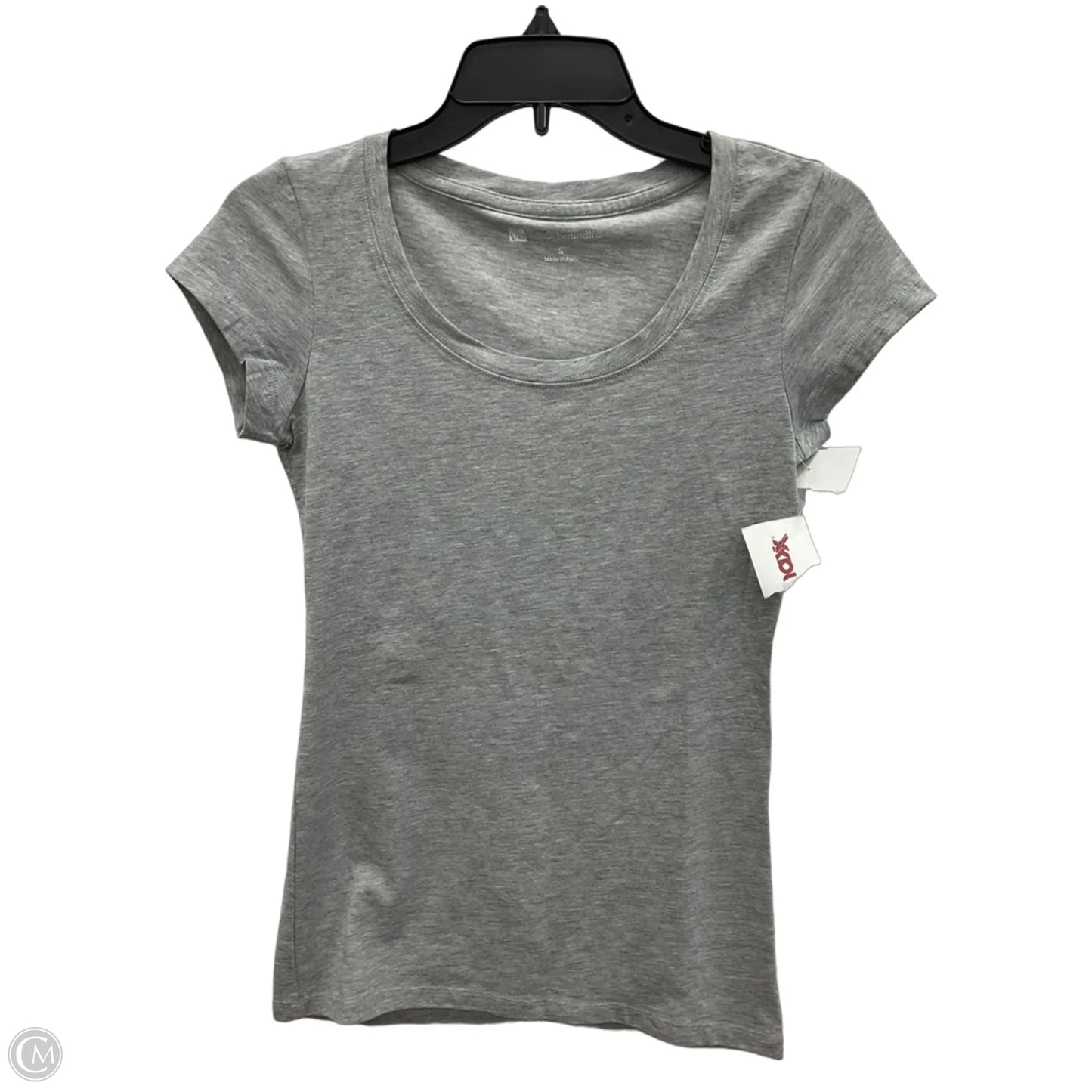 Top Short Sleeve By Valerie Bertinelli In Grey, Size: S
