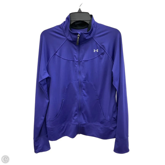 Athletic Jacket By Under Armour In Purple, Size: L