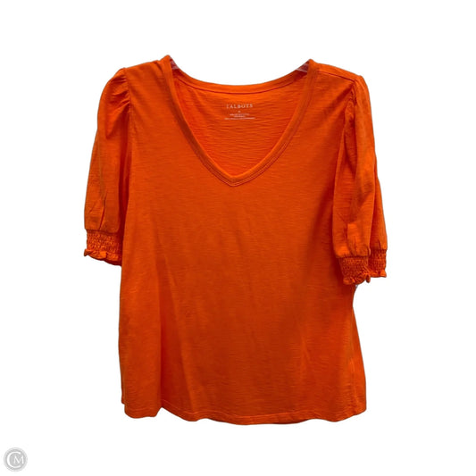 Top Short Sleeve By Talbots In Orange, Size: M