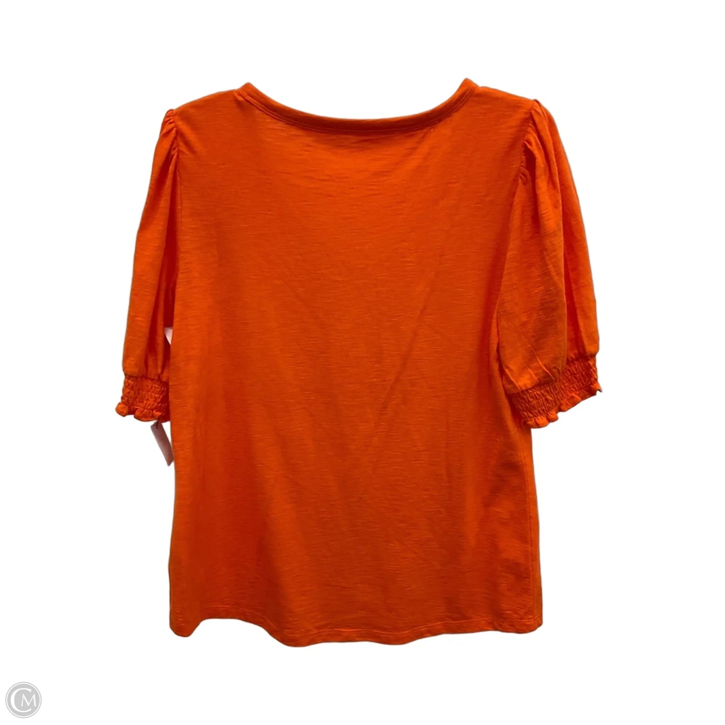 Top Short Sleeve By Talbots In Orange, Size: M