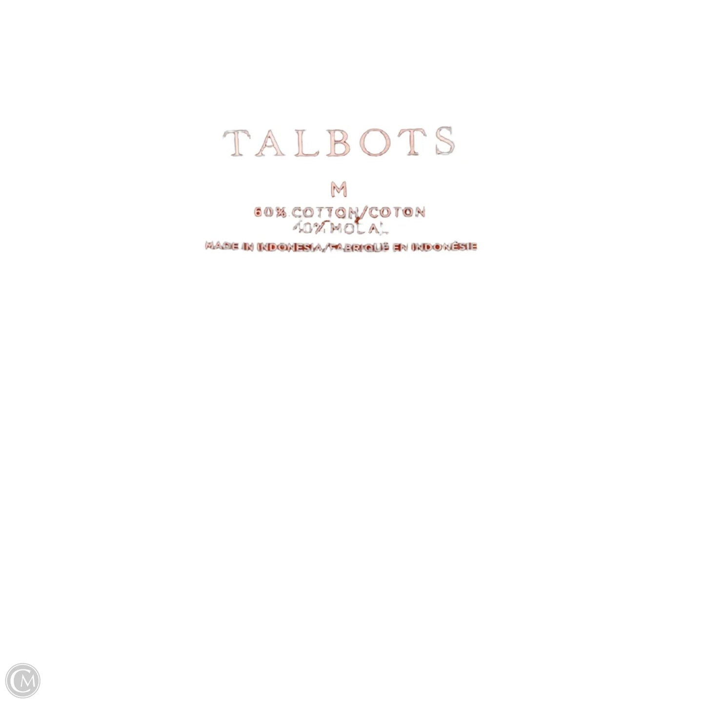 Top Short Sleeve By Talbots In Orange, Size: M