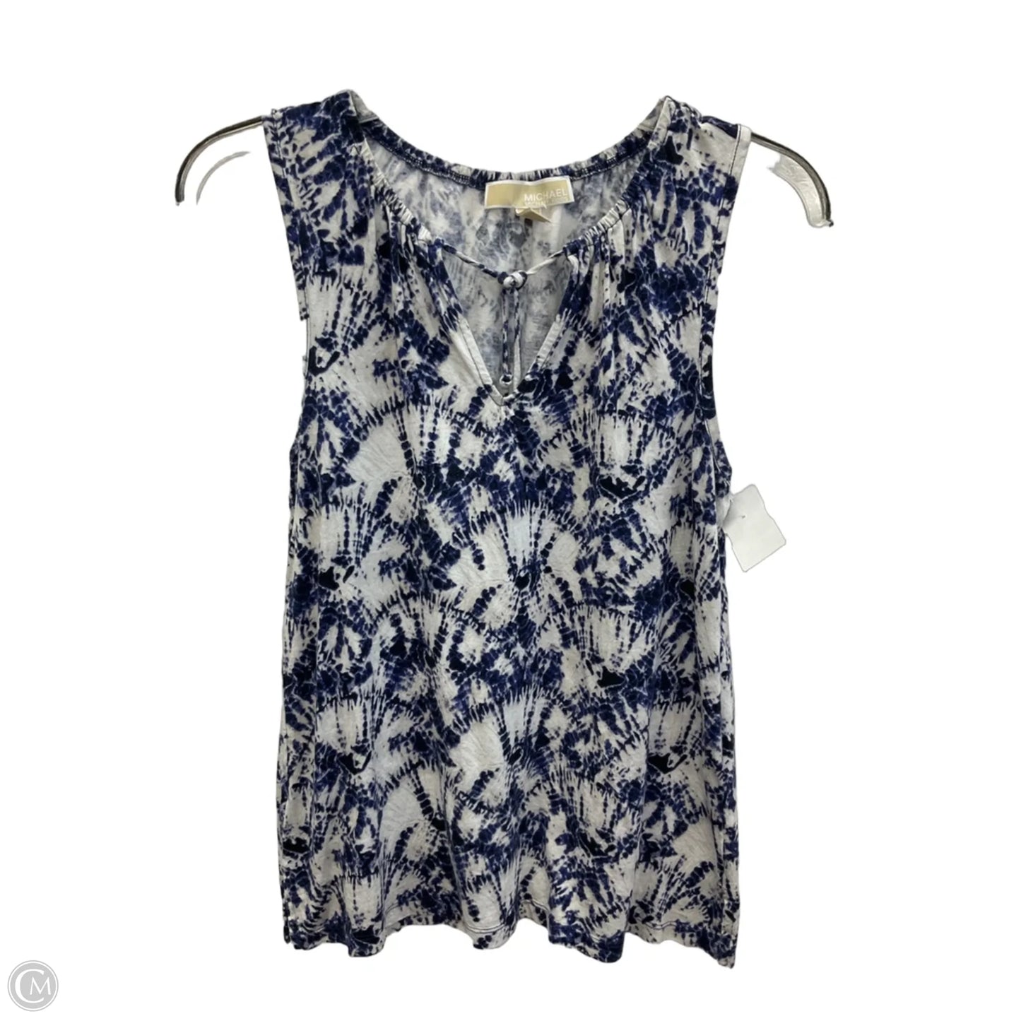 Top Sleeveless By Michael By Michael Kors In Tie Dye Print, Size: S