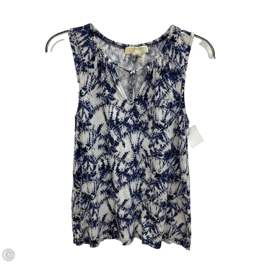 Top Sleeveless By Michael By Michael Kors In Tie Dye Print, Size: S