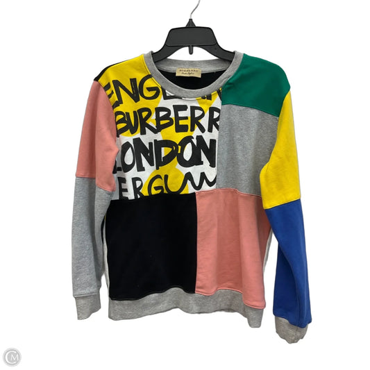 Top Long Sleeve Luxury Designer By Burberry In Multi-colored, Size: M