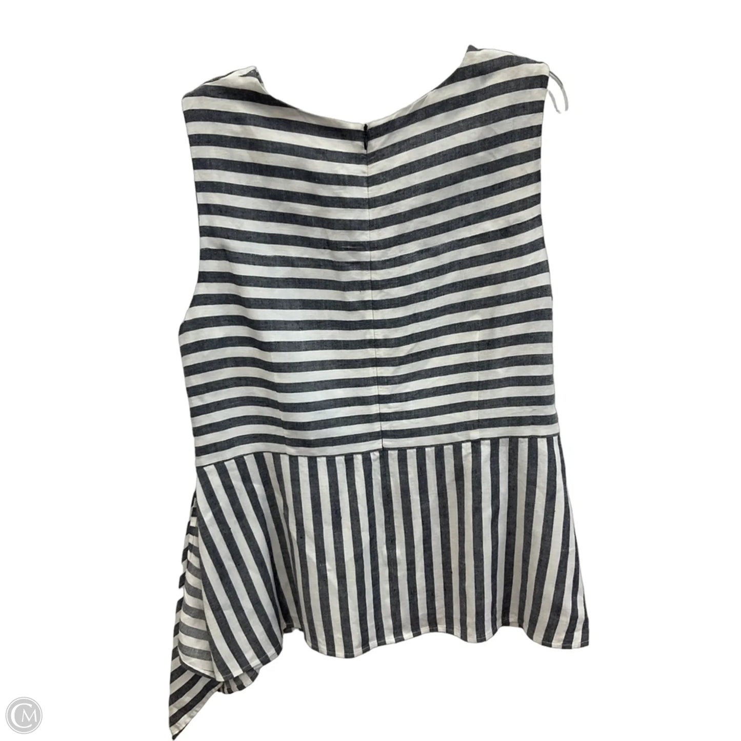 Top Sleeveless By St. John In Striped Pattern, Size: Xl