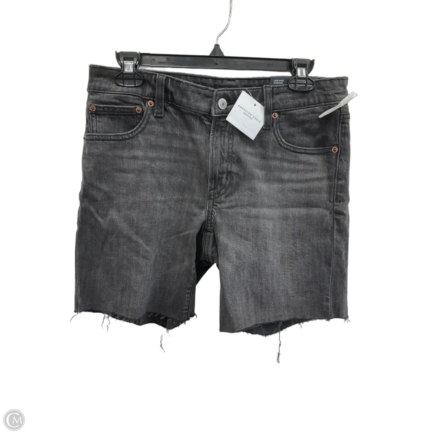 Shorts By American Eagle In Black Denim, Size: 6