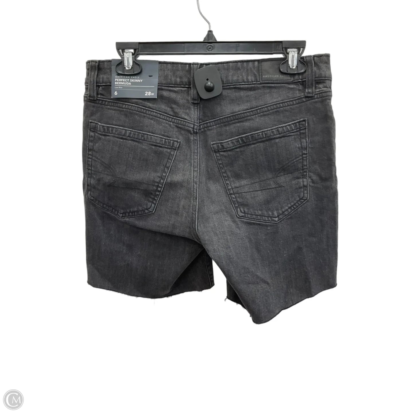 Shorts By American Eagle In Black Denim, Size: 6