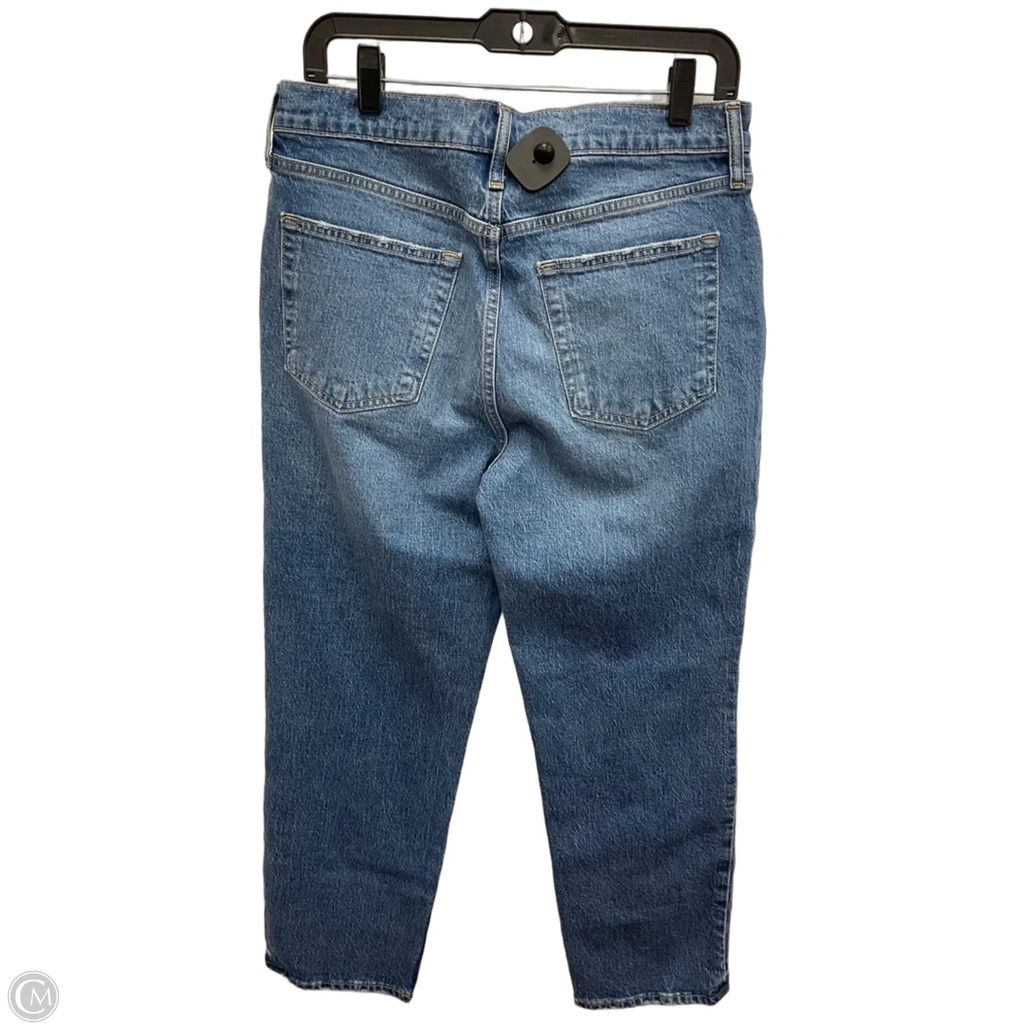 Jeans Straight By Gap In Blue Denim, Size: 10