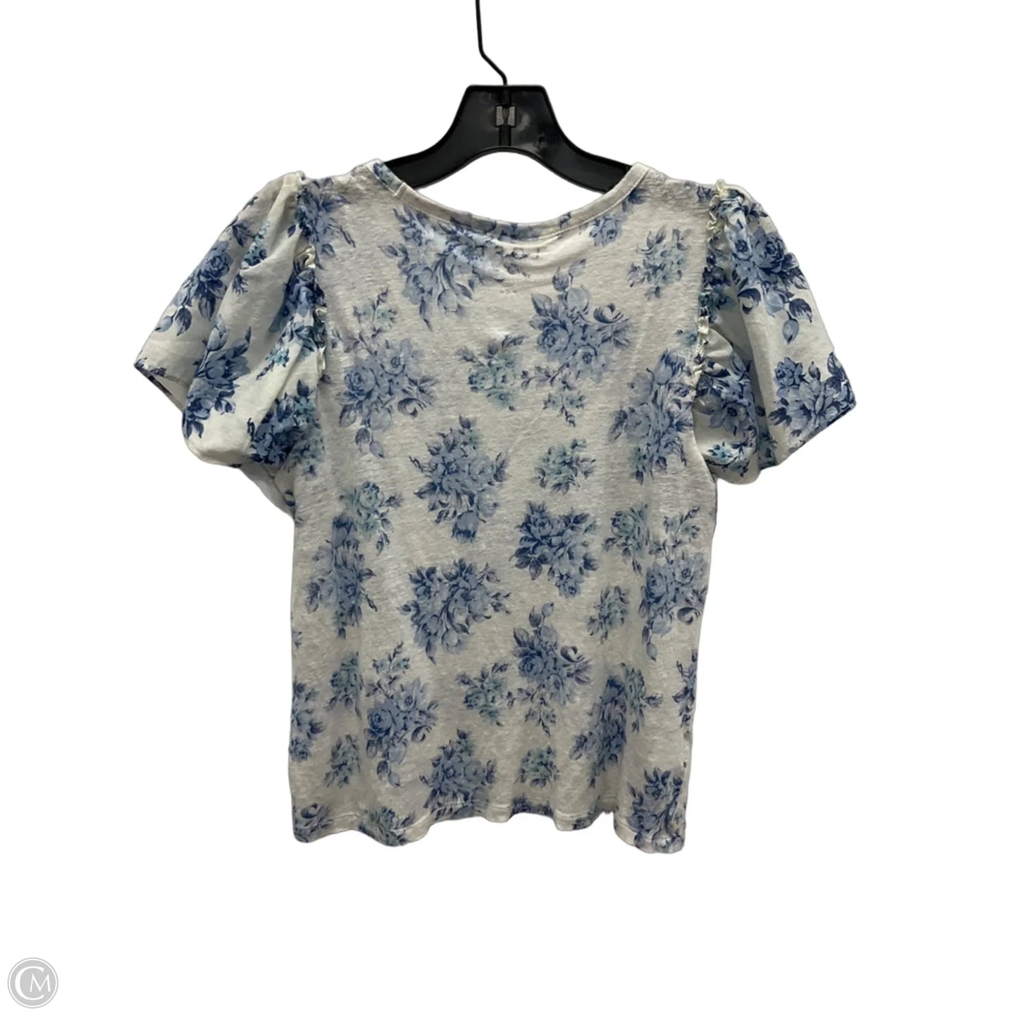 Top Short Sleeve By Loft In Floral Print, Size: Xs