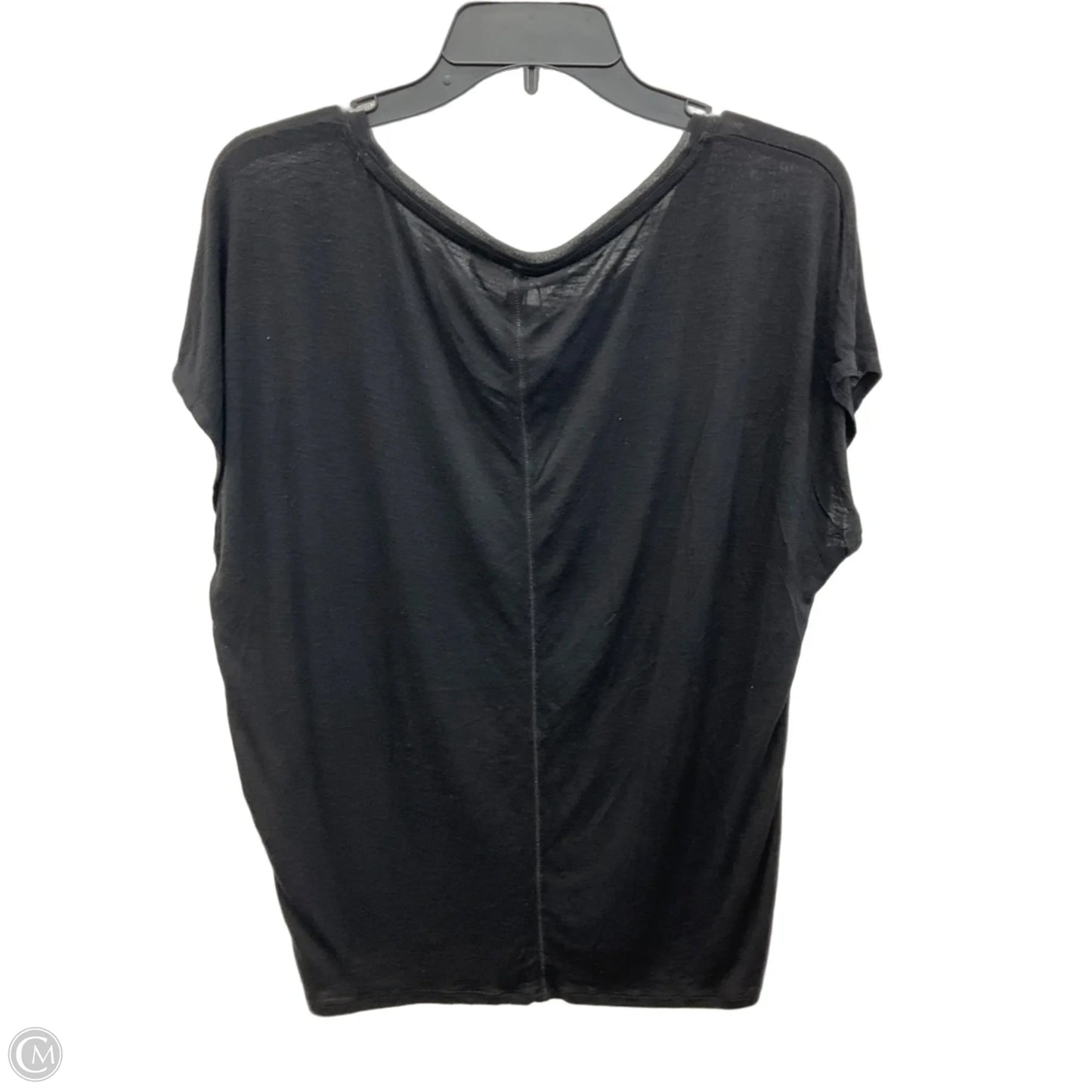 Top Short Sleeve By White House Black Market In Black, Size: S