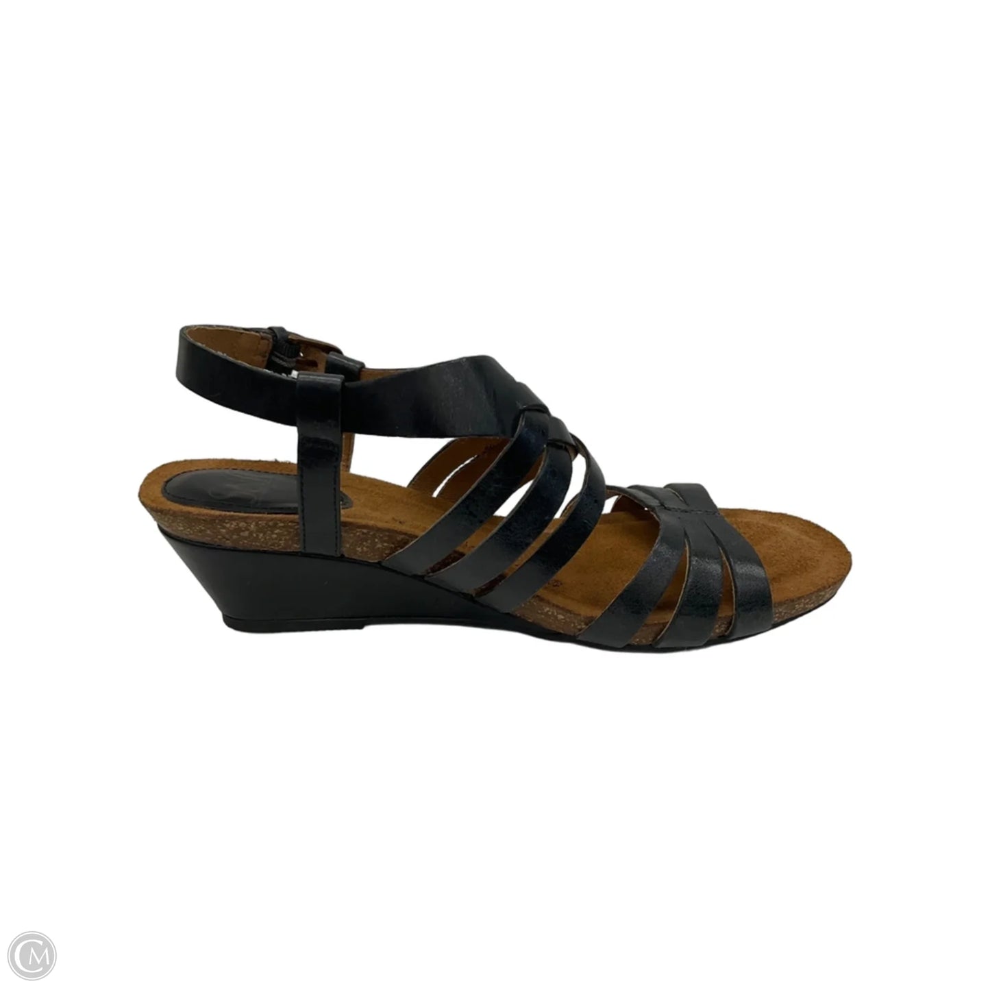 Sandals Heels Wedge By Sofft In Black, Size: 8.5