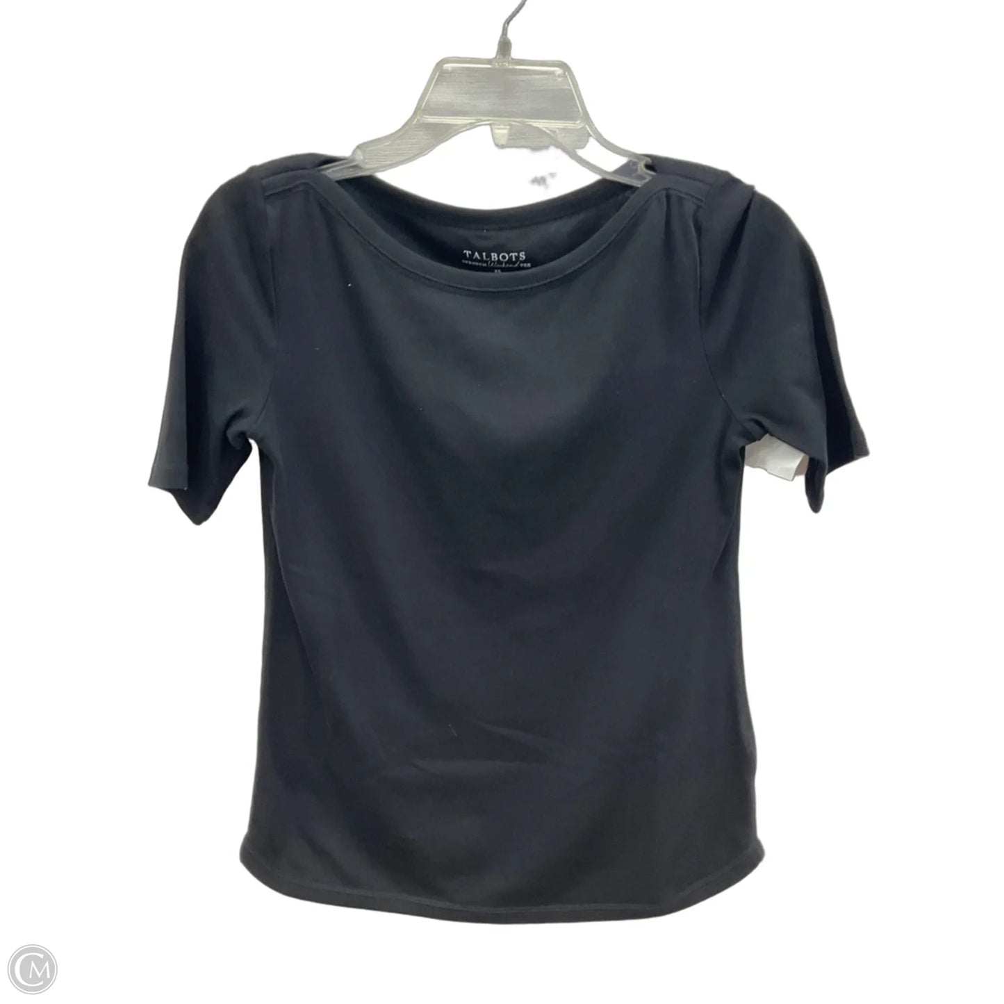 Top Short Sleeve By Talbots In Black, Size: Xs