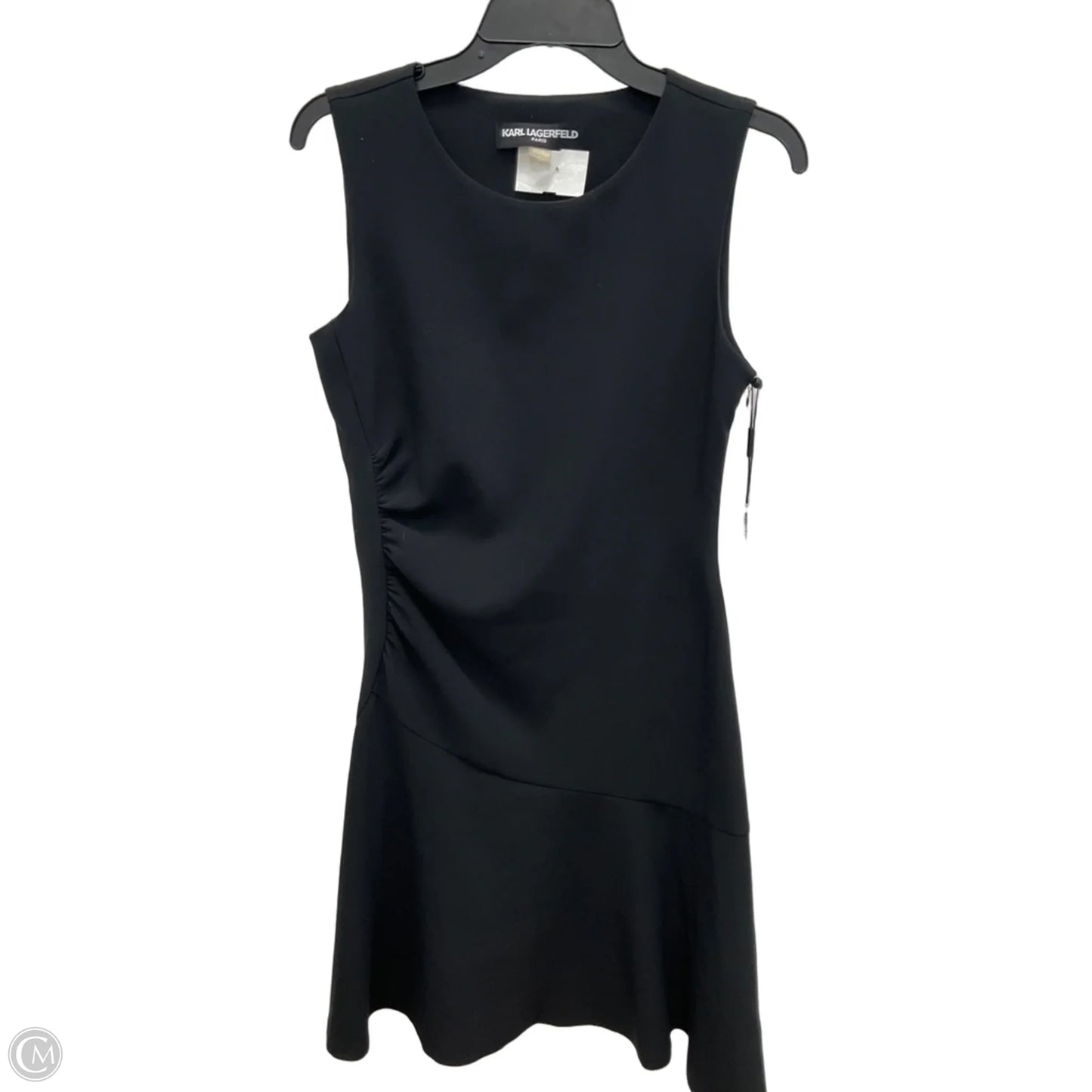 Dress Designer By Karl Lagerfeld In Black, Size: S