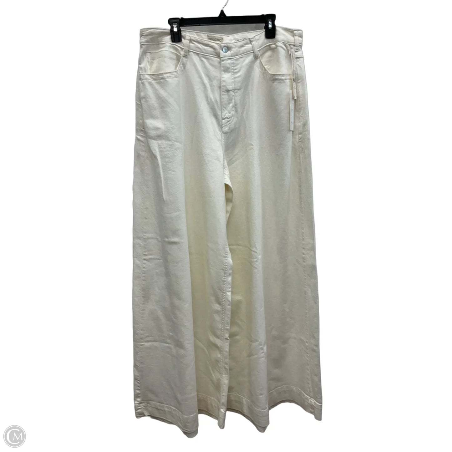 Jeans Wide Leg By Pilcro In White, Size: 14