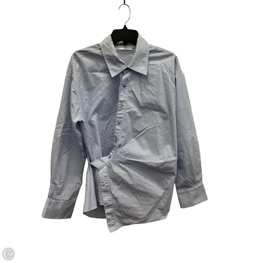 Blouse Long Sleeve By Astr The Label In Blue, Size: M