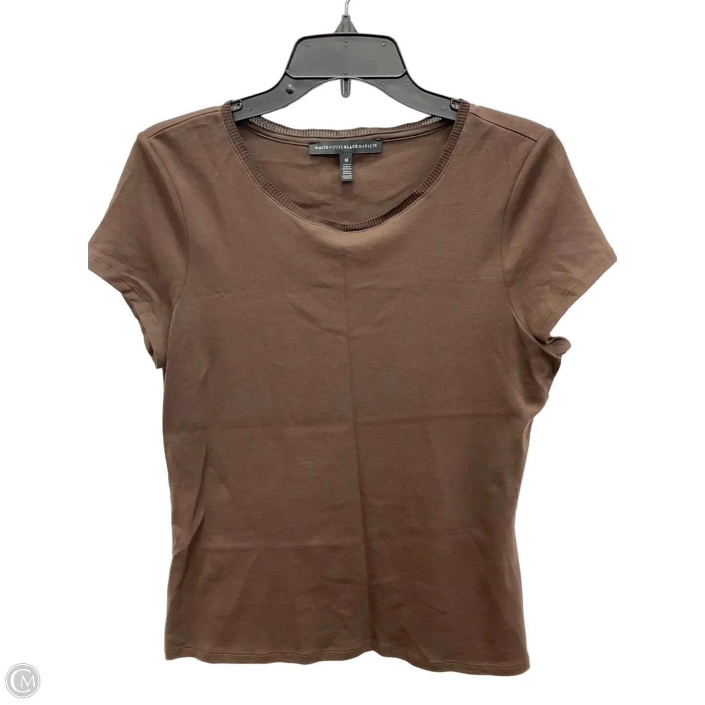 Top Short Sleeve By White House Black Market In Brown, Size: M