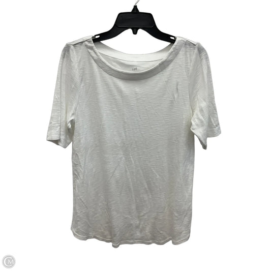 Top Short Sleeve By J. Jill In White, Size: S
