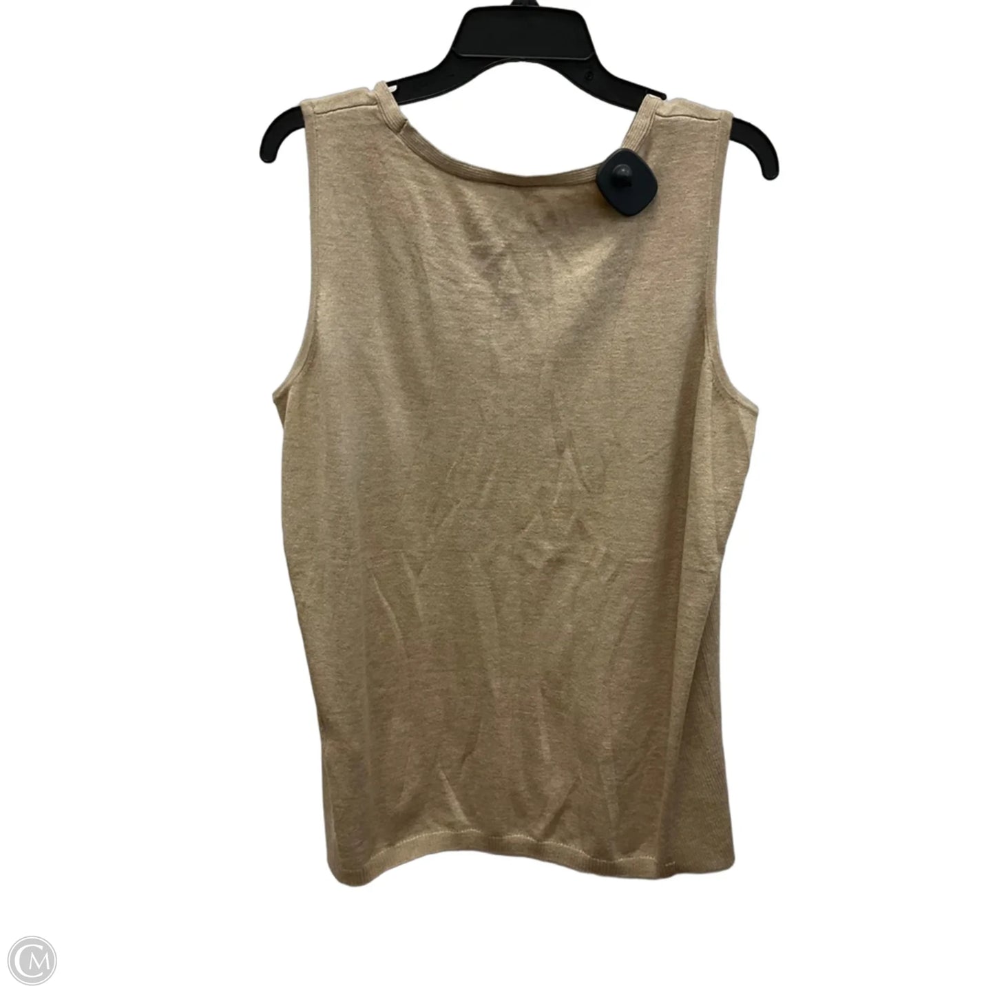 Top Sleeveless By Chicos In Tan, Size: Xl