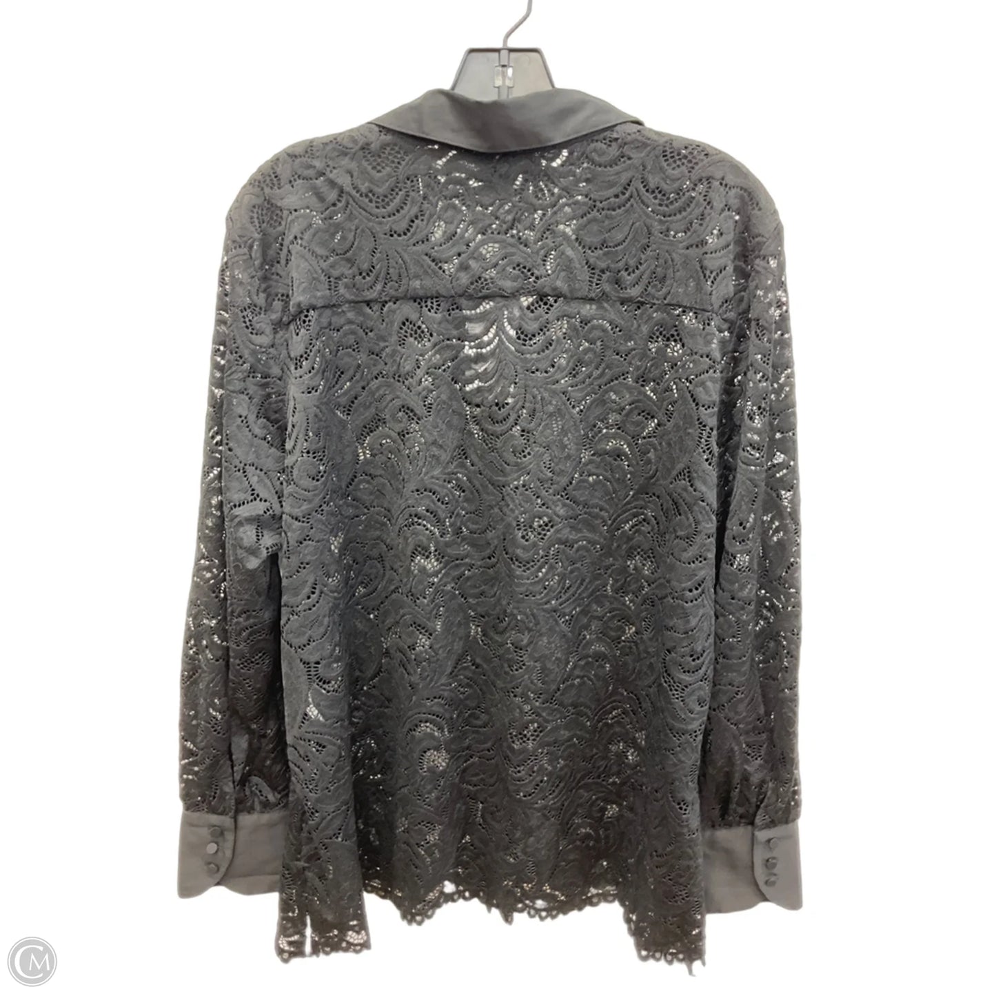 Blouse Long Sleeve By Chicos In Black, Size: Xl