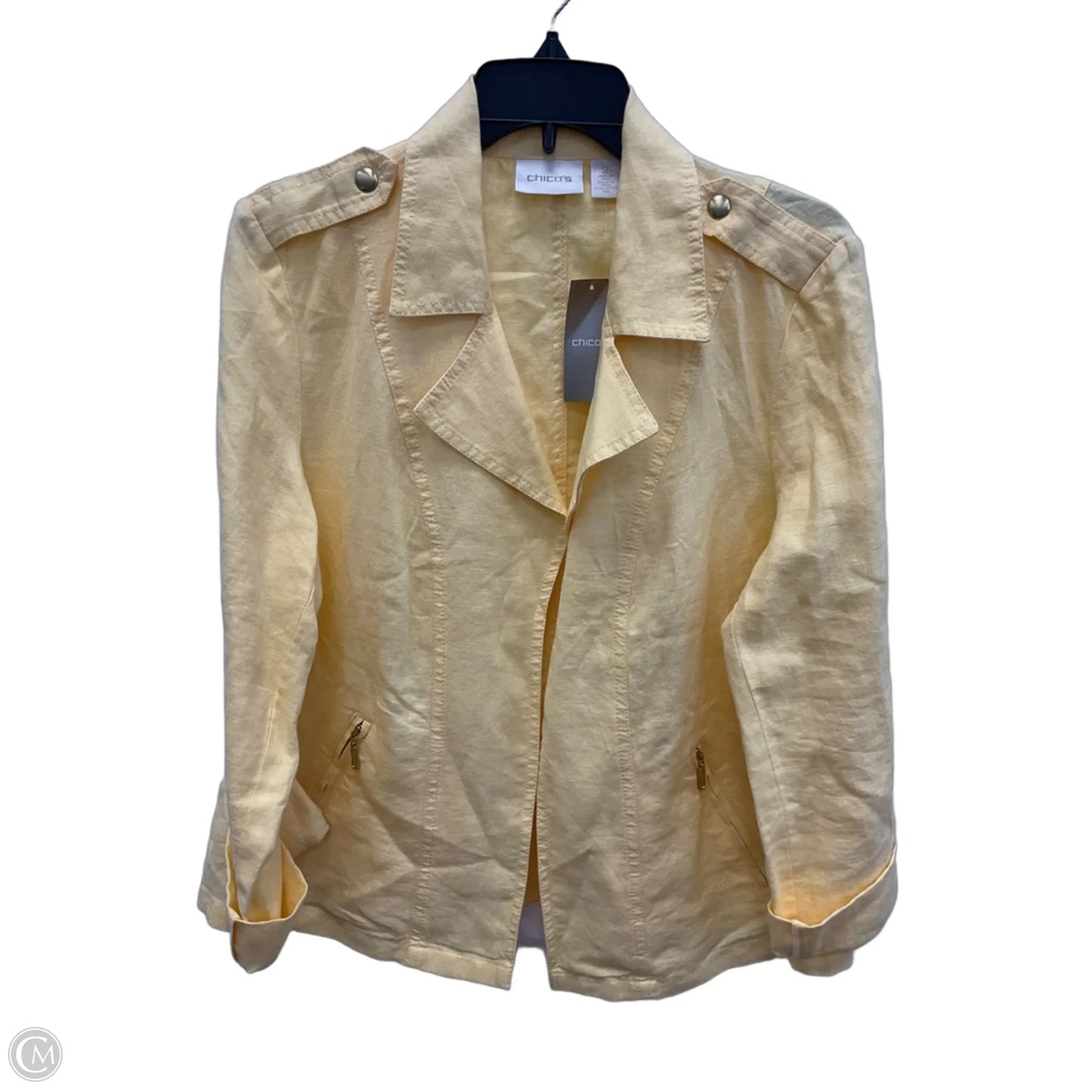 Jacket Other By Chicos In Yellow, Size: L