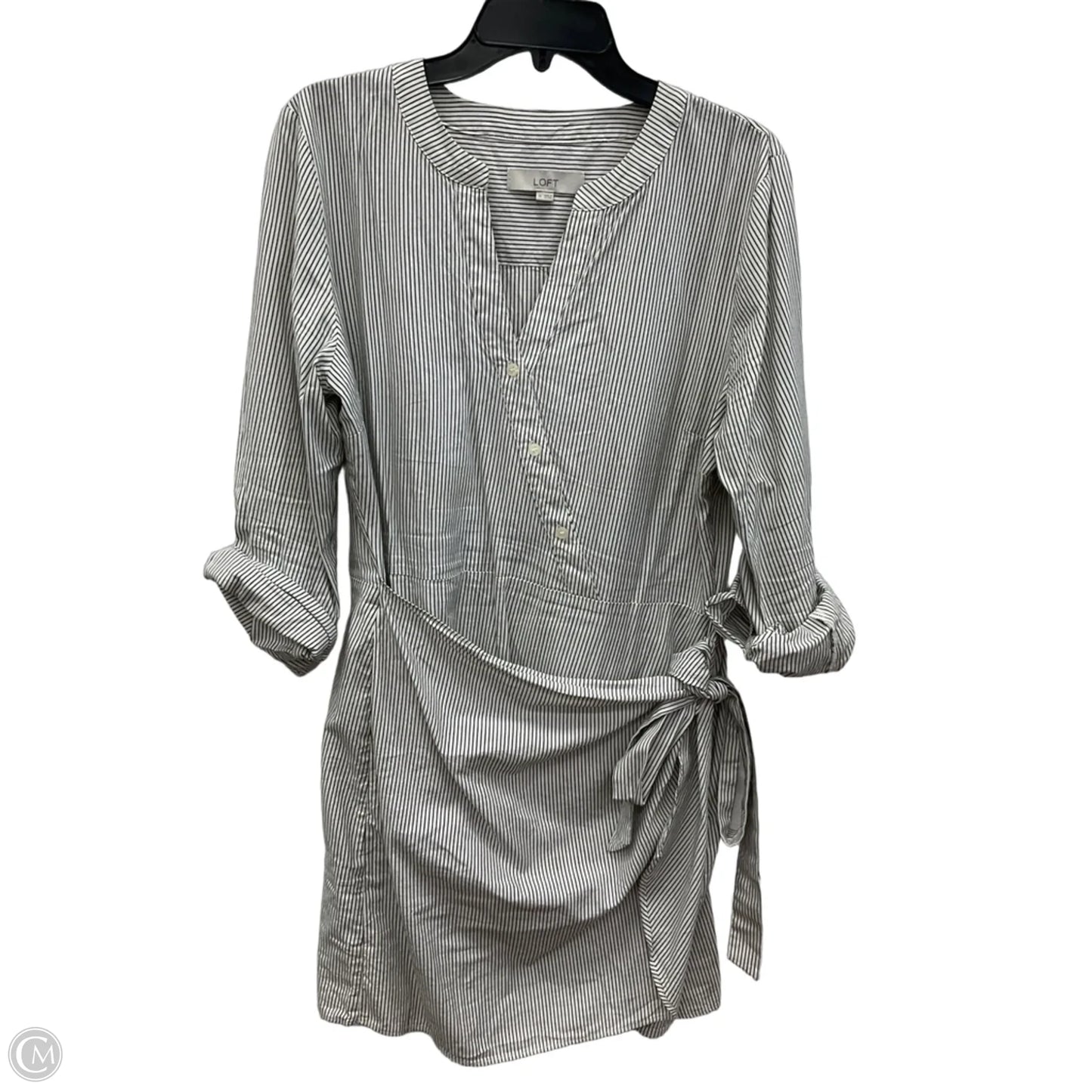 Dress Casual Short By Loft In Striped Pattern, Size: Xl