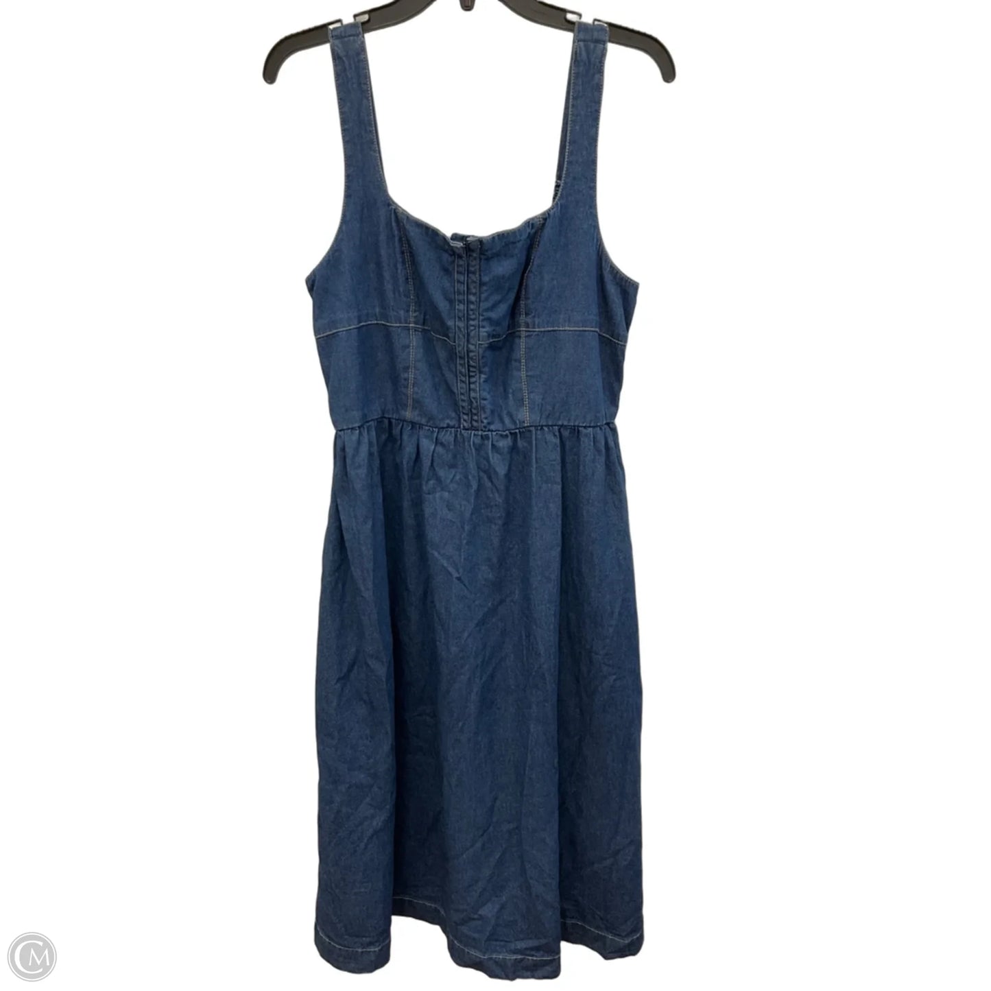 Dress Casual Maxi By Cmf In Blue Denim, Size: L