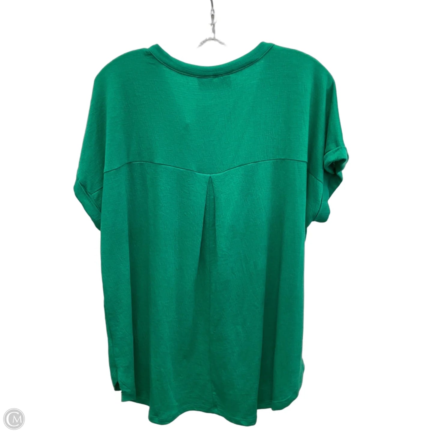 Top Short Sleeve By Lane Bryant In Green, Size: Xl