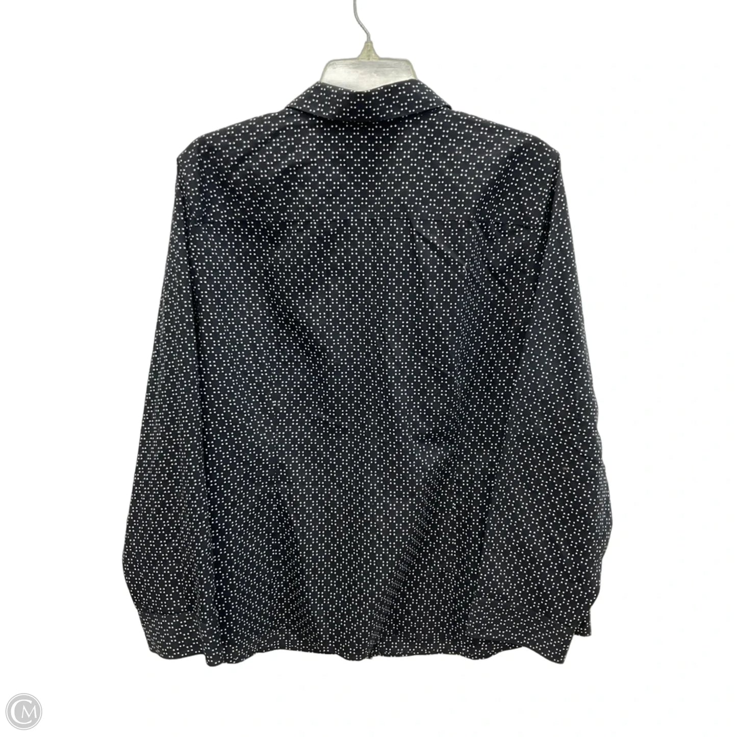 Blouse Long Sleeve By Chicos In Polkadot Pattern, Size: Xl