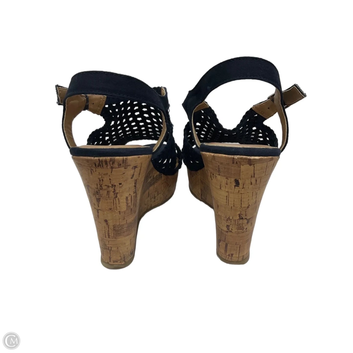 Shoes Heels Wedge By Jelly Pop In Navy, Size: 10