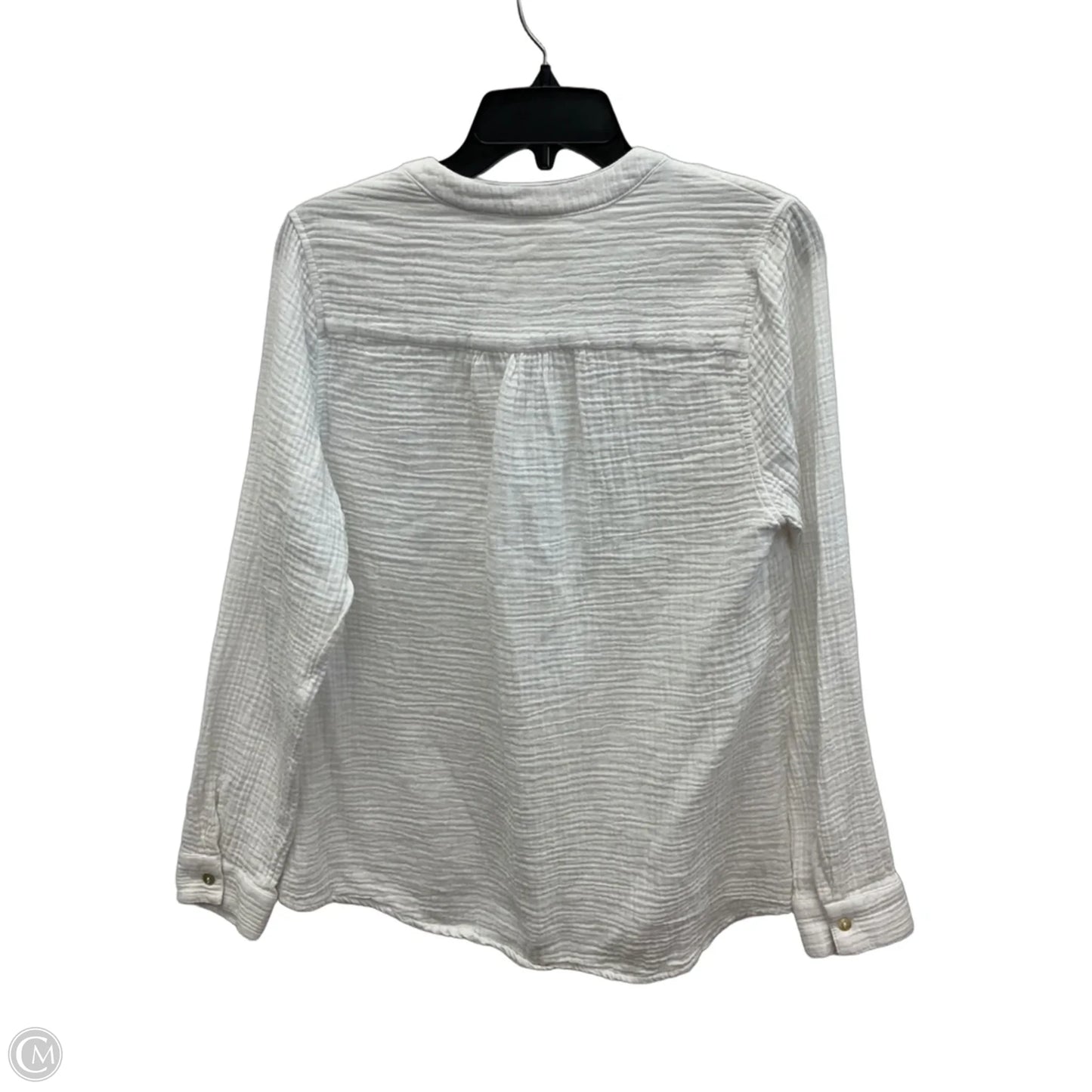 Top Long Sleeve By Cmc In White, Size: L