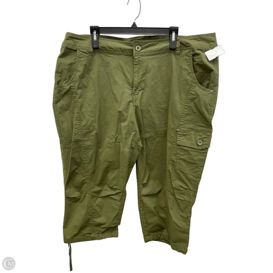 Capris By Ellos In Green, Size: 24