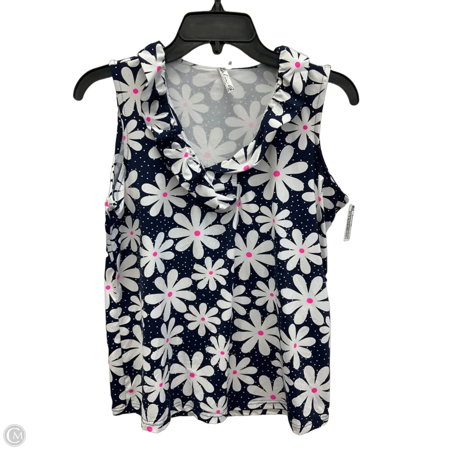 Top Sleeveless By Lulu B In Floral Print, Size: M