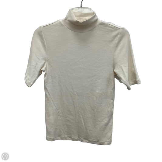 Top Short Sleeve By Loft In White, Size: S