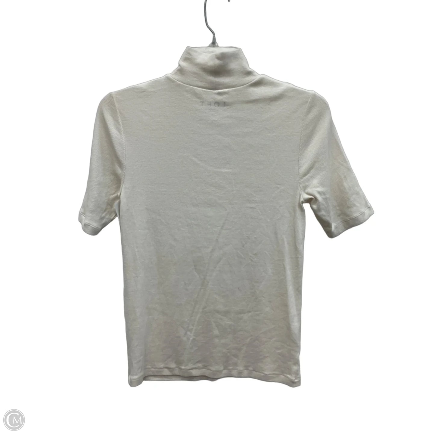 Top Short Sleeve By Loft In White, Size: S