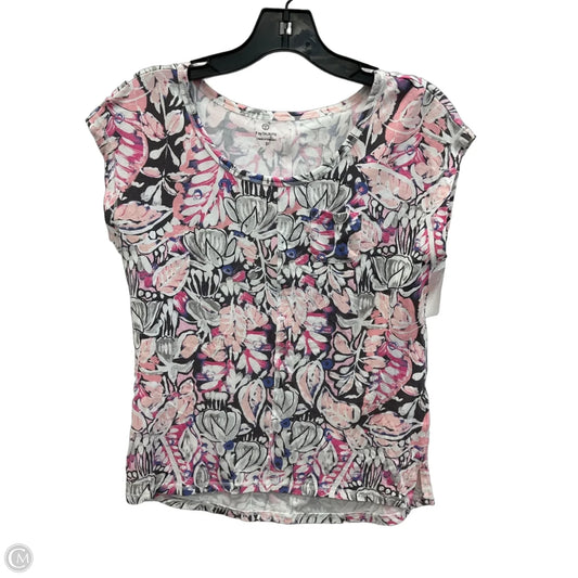 Athletic Top Short Sleeve By Talbots In Floral Print, Size: Sp