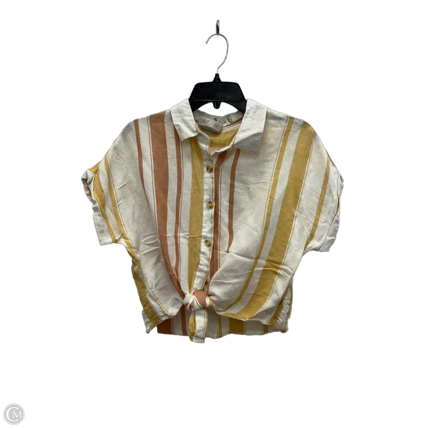 Top Short Sleeve By Altard State In Striped Pattern, Size: M