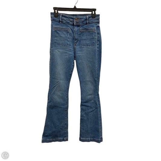 Jeans Flared By Loft In Blue Denim, Size: 6