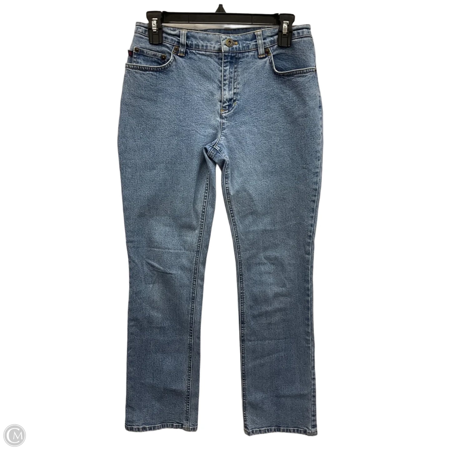 Jeans Straight By Lauren By Ralph Lauren In Blue Denim, Size: 6p