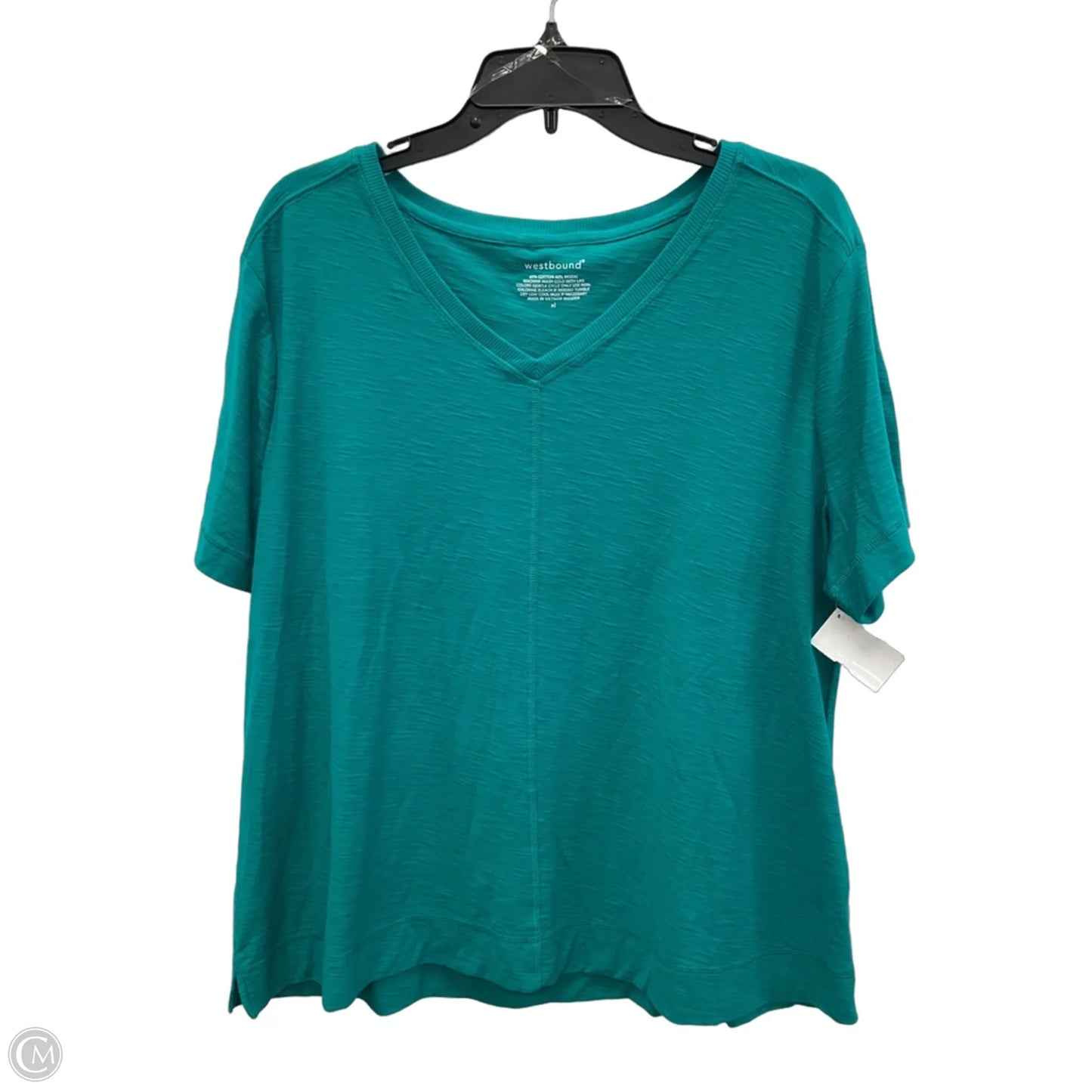 Top Short Sleeve By West Bound In Blue, Size: Xl