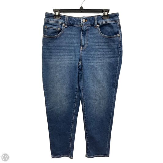 Jeans Straight By Talbots In Blue Denim, Size: 6p